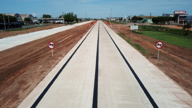 DNIT libera novo trecho de pista no Distrito Industrial e altera fluxo de trnsito