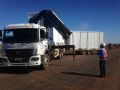 Canteiro de obras de duplicao em Rondonpolis nas proximidades do terminal multimodal de gros da ALL