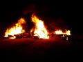 Bloqueio em Lucas do Rio Verde na BR-163 iniciou  meia-noite. Foto Ademir Zanesco