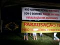 Bloqueio em Lucas do Rio Verde na BR-163 iniciou  meia-noite. Foto Ademir Zanesco