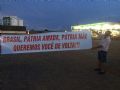 Caminhoneiros se mobilizavam para fechar a BR-163 em Lucas do Rio Verde logo aps o governo anunciar que no regulamentaria a tabela do frete. Foto Junior Boscoli