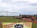 Em Nova Mutum faixas podiam ser vista nos ltimos dias anunciando a possibilidade de nova greve. Foto Alessandro Piveta