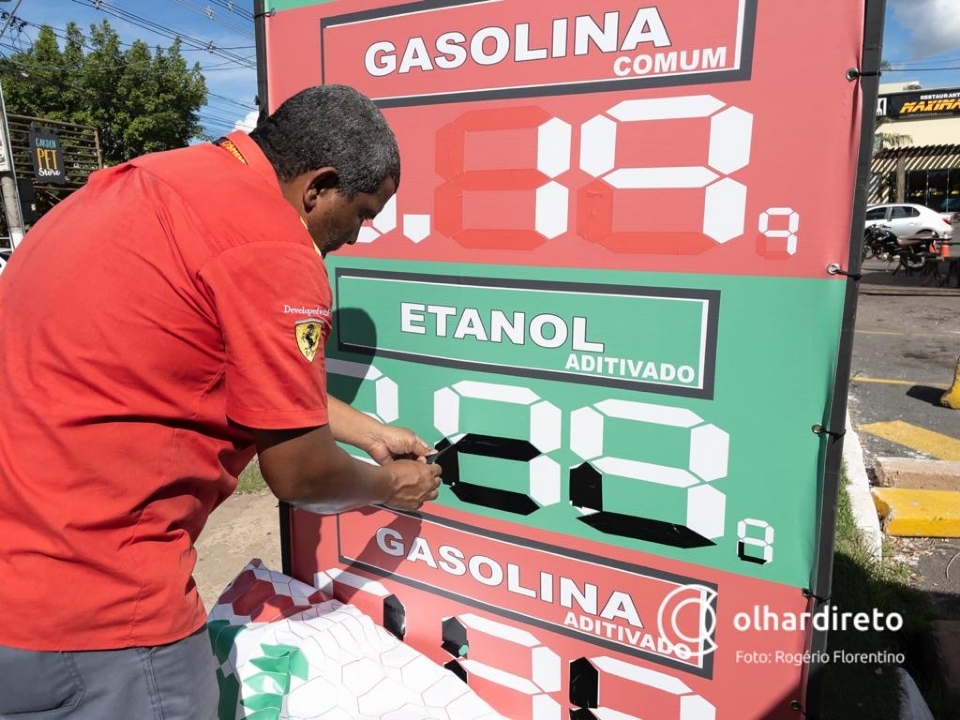 ICMS da gasolina cai de 23% para 11,9% em MT e etanol de 12,5% para 9,3%