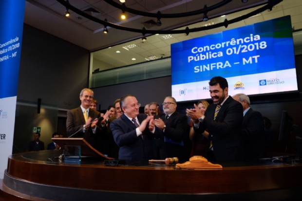 Cons�rcio Via Brasil arremata dois lotes para privatiza��o de rodovias em MT na Bolsa de S�o Paulo