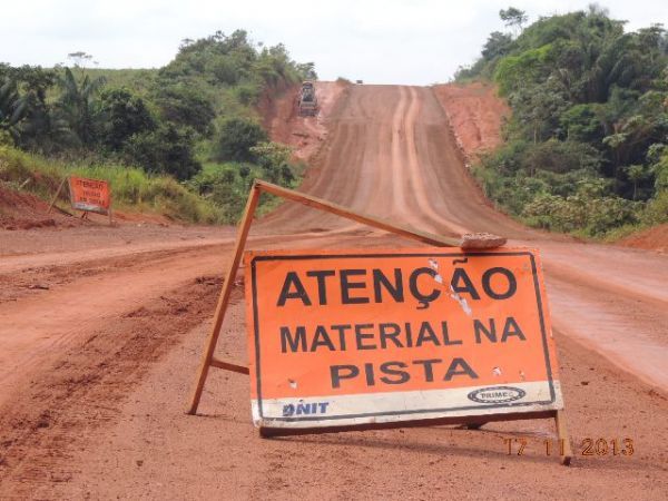 Pavimentao de trecho da BR-163 no Par ainda caminha ' a passos lentos'