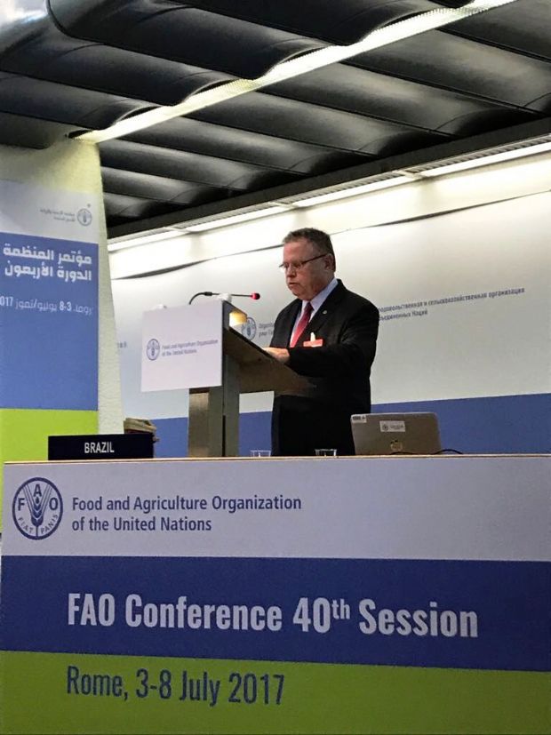 Blairo Maggi fez o discurso do chefe da Delegao Brasil, na 40 Conferncia da FAO