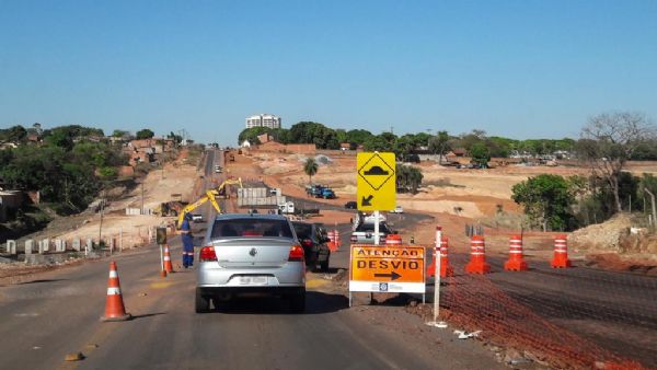 Duplica��o da estrada da Chapada ganha desvio de tr�nsito e requer aten��o dos motoristas