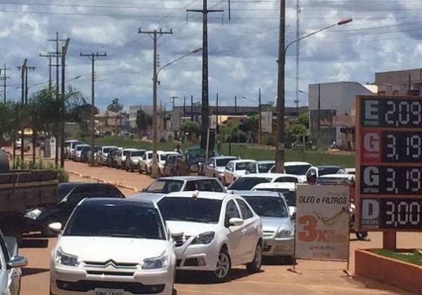 Em fevereiro, pelo menos 11 postos ficaram sem combustvel em Sinop, maior cidade da regio Norte de Mato Grosso