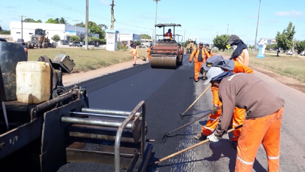 DNIT/MT inicia obras de recuperao asfltica na BR-163 em Peixoto de Azevedo