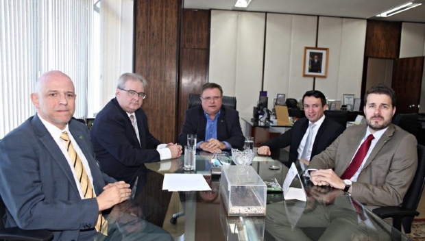 Lus Navarro esteve reunido no Mapa, no gabinete do ministro Blairo Maggi