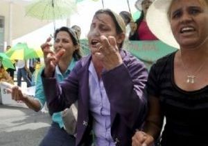 Famlias protestam no Palcio do Planalto contra sada da Gleba Sui Miss, no Araguaia