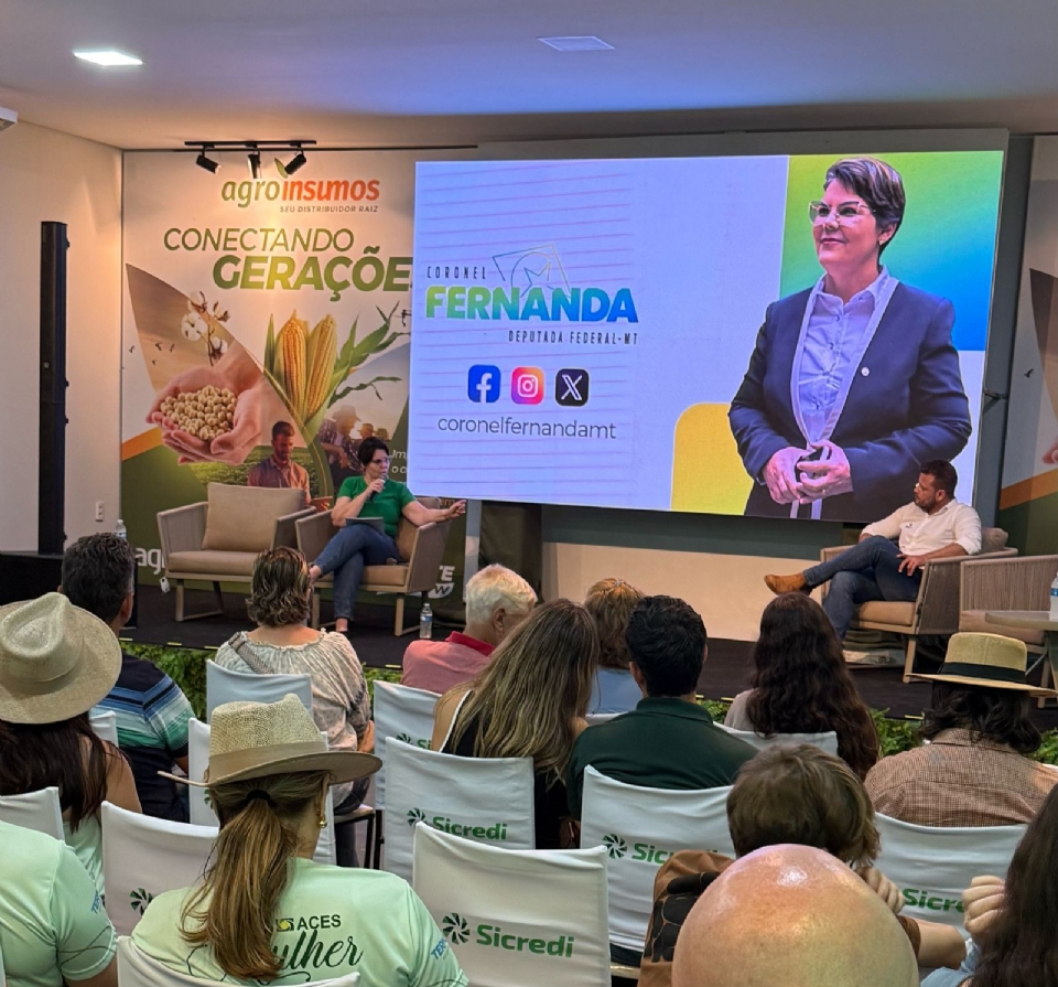 Coronel Fernanda defende segurana institucional, jurdica e logstica para o futuro do agro em MT