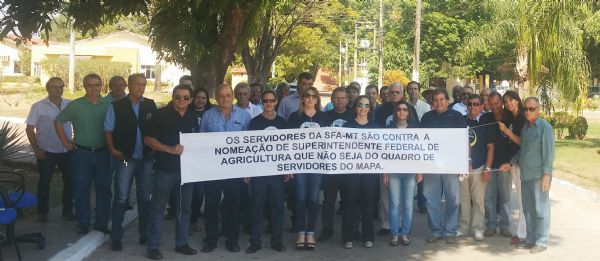 Servidores da SFA-MT protestam contra troca de superintendente do MAPA em Mato Grosso