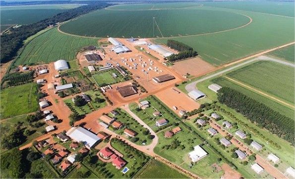 Sede da Fazenda Filadlfia, em Campo Verde (240 km de Cuiab).