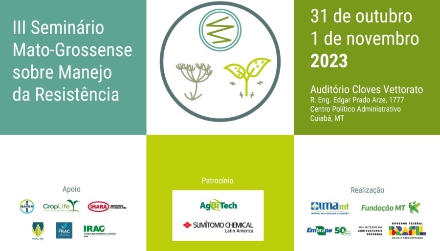 Seminário vai discutir manejo de resistência em lavouras de Mato Grosso