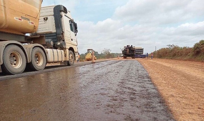 MT Sul intensifica obras de recuperao de trechos danificados na MT-170