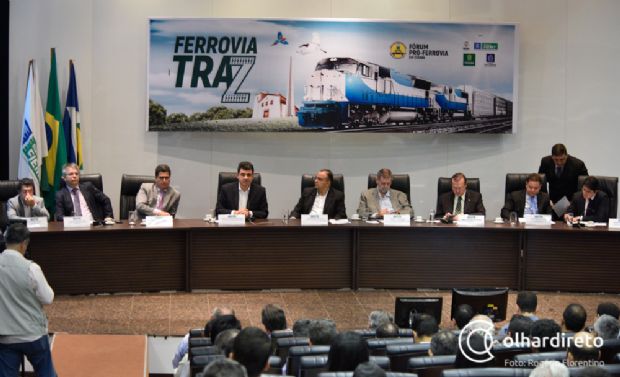Duarte afirma que Ferrovia em Cuiab  sonhar com p no cho; Fagundes fala em venda de iluso