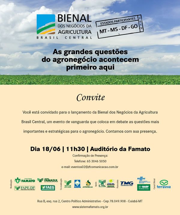 Bienal dos Negcios da Agricultura vai discutir logstica, tecnologia e produo agrcola