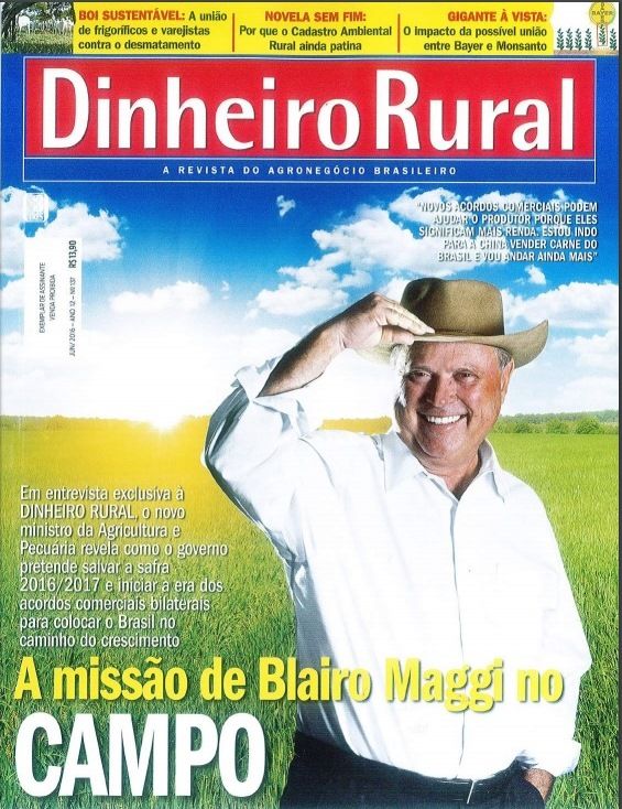 Capa da Dinheiro Rural, Maggi reafirma que ajuste em Plano Safra � tarefa urgente no MAPA