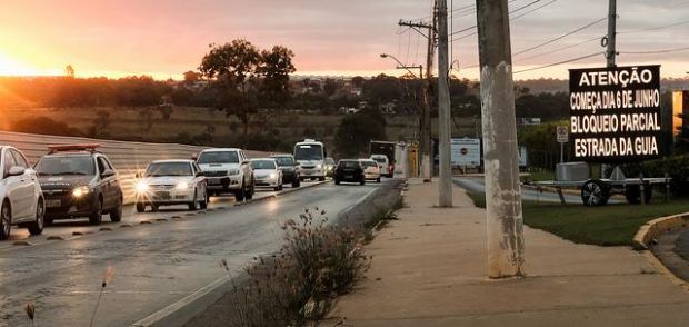 Estrada da Guia ter bloqueio parcial a partir desta tera-feira para avano de obras em trincheira; veja desvios