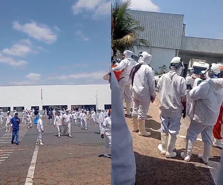 Funcionrios se assustam com alarme e frigorfico de VG passa por evacuao