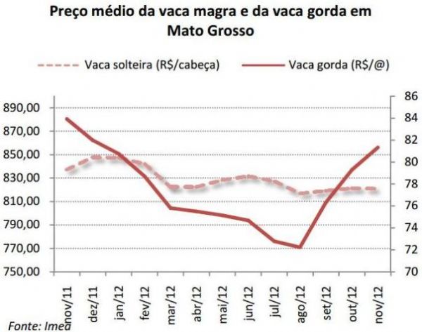 Mercado de reposio de vaca gorda por magra permanece estvel no ms de novembro