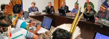 Dilma recebeu lderes indgenas em julho no Planalto