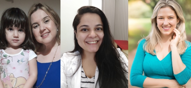 Da esquerda para direita: Ivana Maranho, Leiliane Oliveira e Kary Battaglini