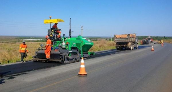 Sobe para 9 o nmero de trechos da BR-163 com obras de pavimentao