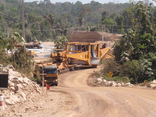 Aps 147 dias segundo rotor chega a UHE Teles Pires; 3 mega pea a caminho