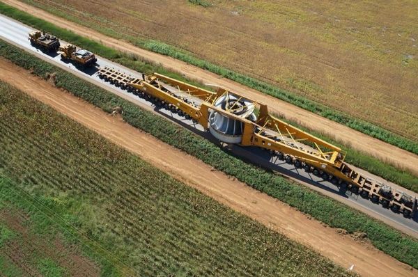 Transporte de rotor da UHE Teles Pires  retomado nesta quinta-feira; Duas novas peas j esto a caminho