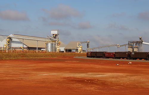 Terminal ferrovirio de Rondonpolis  considerado o maior complexo intermodal de cargas da Amrica Latina